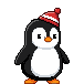 Animated pixel-art cute penguin idle animation made with SpriteCook