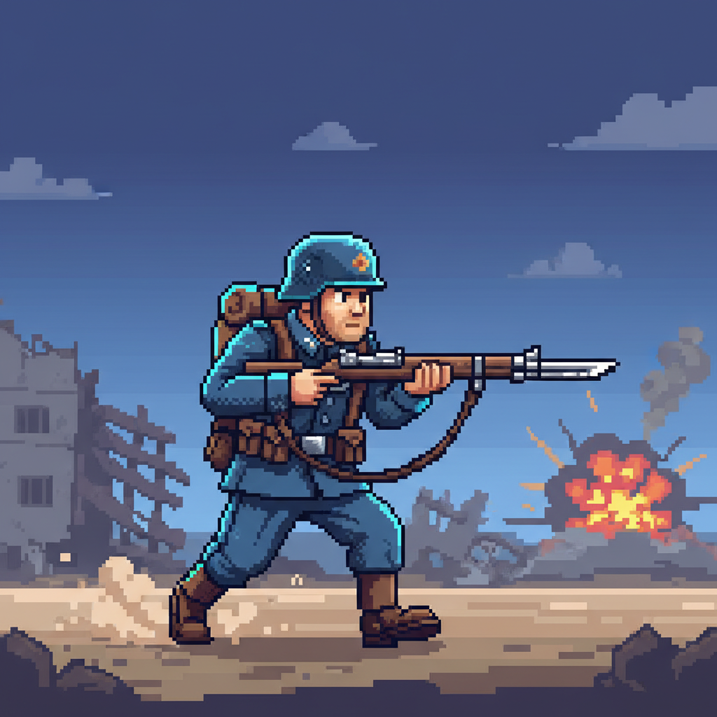 Infantry soldier generated by Nano Banana