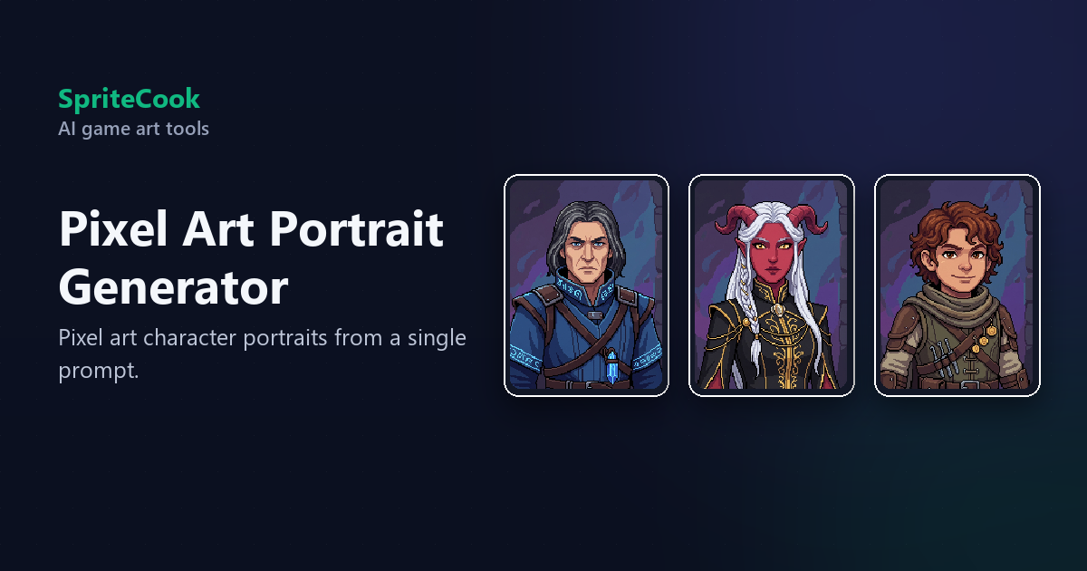 Pixel Art Portrait Generator: RPG Dialogue Portraits | SpriteCook