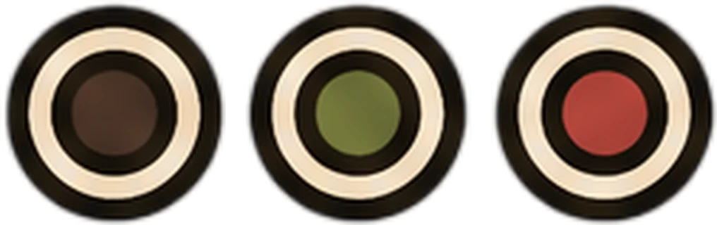 A ring toggle in empty, selected, and pressed states for Unity sprite swap