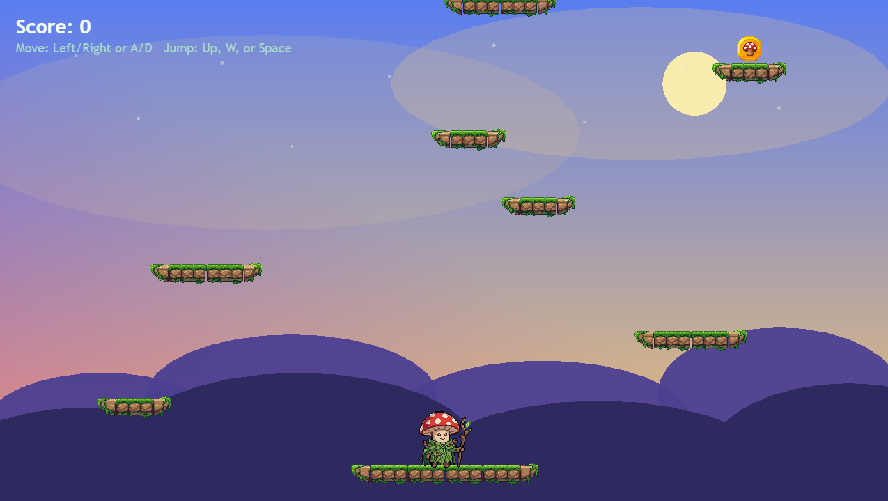 A platformer running in Phaser, built with SpriteCook art