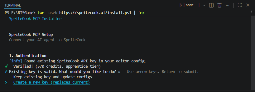Connecting your SpriteCook account