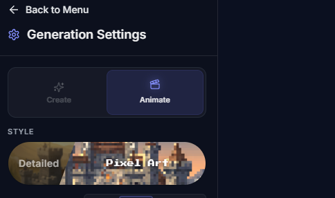 Switch to the Animate tab