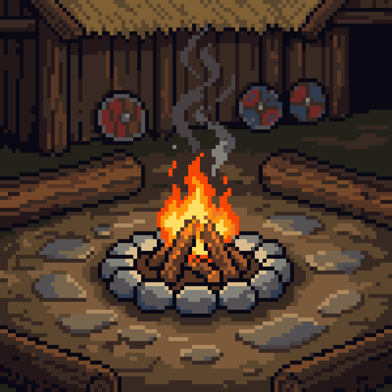 Animated campfire result
