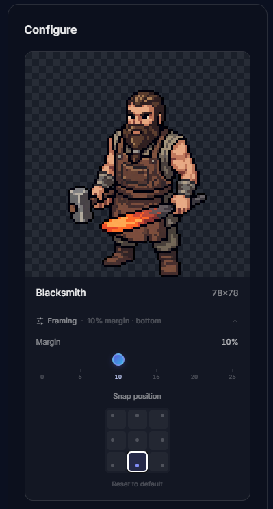 Framing controls in Animate