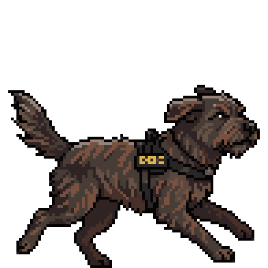 Appa as a pixel art character, full sprite sheet