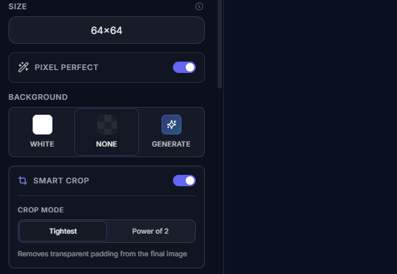 Background mode toggle