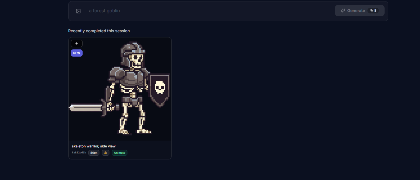 Generated result on the grid