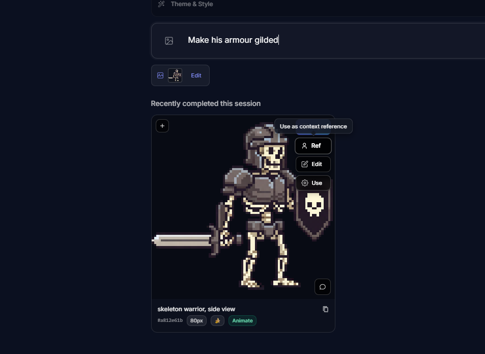 Where to find the reference button