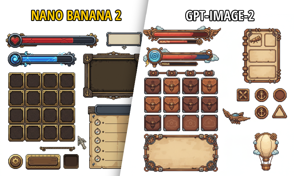 UI panel comparison