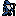 16 by 16 pixel art wizard with a staff